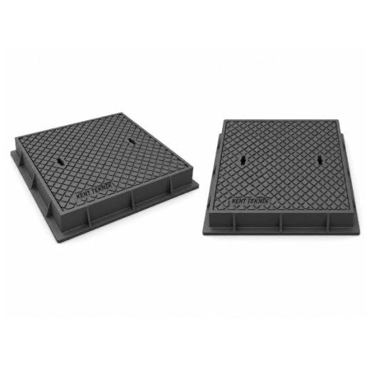 Döküm Rögar Kapağı Ø600 mm B125 | DKT-600-B7 - Kent Kompozit Döküm Rögar Kapağı