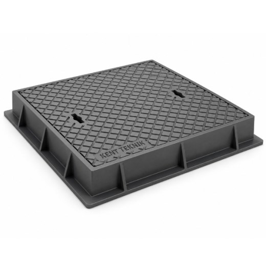 Döküm Rögar Kapağı Ø600 mm C250 | DKT-600-C8 - Kent Kompozit Döküm Rögar Kapağı