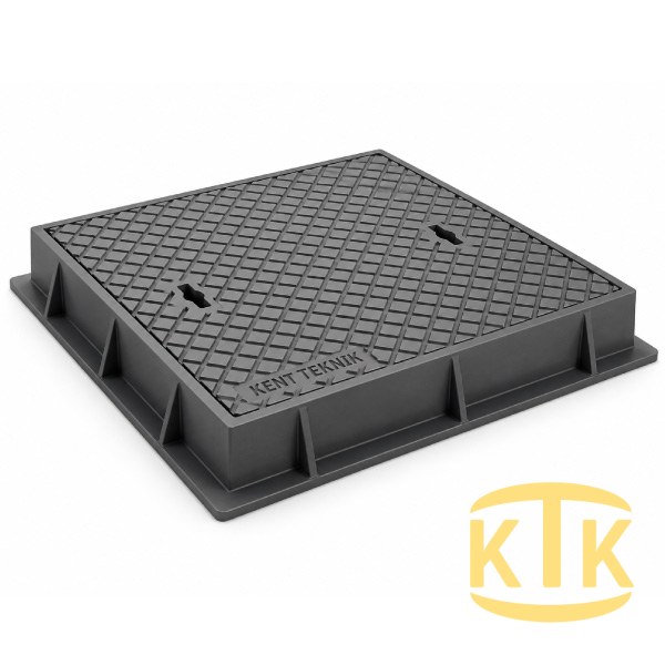 Döküm Yuvarlak Rögar Kapağı Takımı Ø600 mm (DKT.600-B7)
