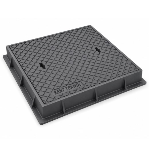 Döküm Rögar Kapağı Ø600 mm D400 | DKT-600-D9 - Kent Kompozit Döküm Rögar Kapağı