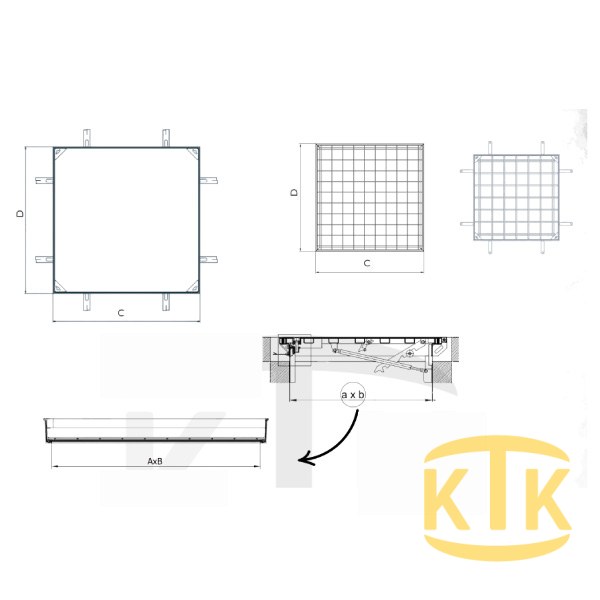 Müdahale Kapağı 400x400 mm (MK.4040-A)