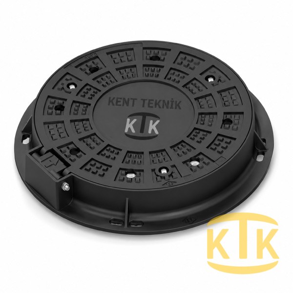 Döküm Rögar Kapağı Ø600 mm D400 | DKT-600-D
