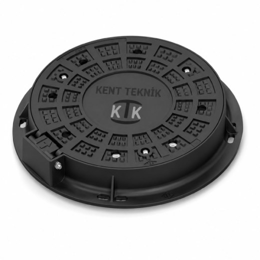 Döküm Rögar Kapağı Ø600 mm B125 | DKT-600-B - Kent Kompozit Döküm Rögar Kapağı