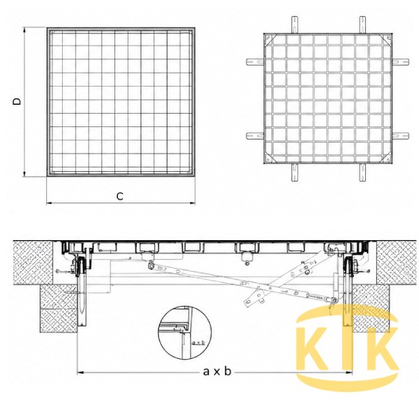 Müdahale Kapağı 600x600 mm (MK.6060-D)
