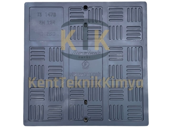 Kompozit Kare Rögar Kapağı Takımı 670x670 mm - Kent Teknik Kimya