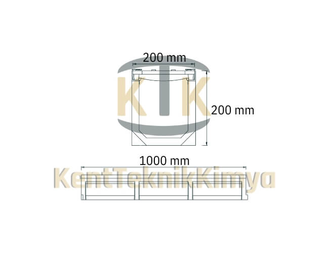 Kompozit Drenaj Kanalı 200x1000x200 mm - Kent Teknik Kimya