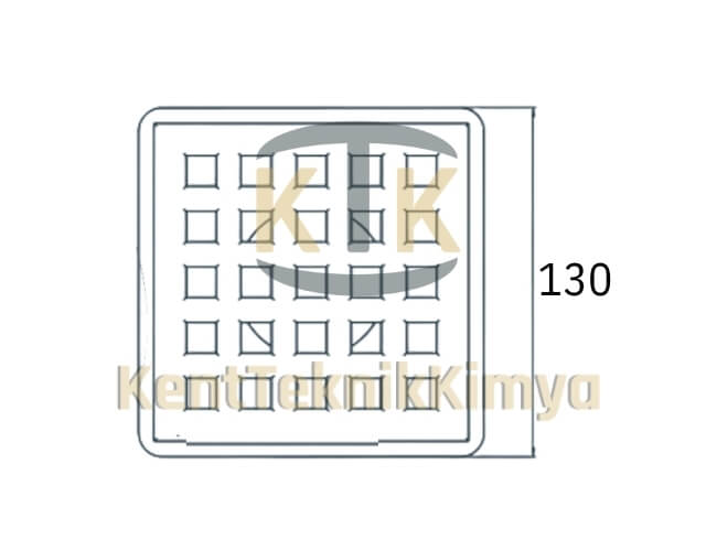 Kompozit Süzgeç 110x150x130 mm - Kent Teknik Kimya