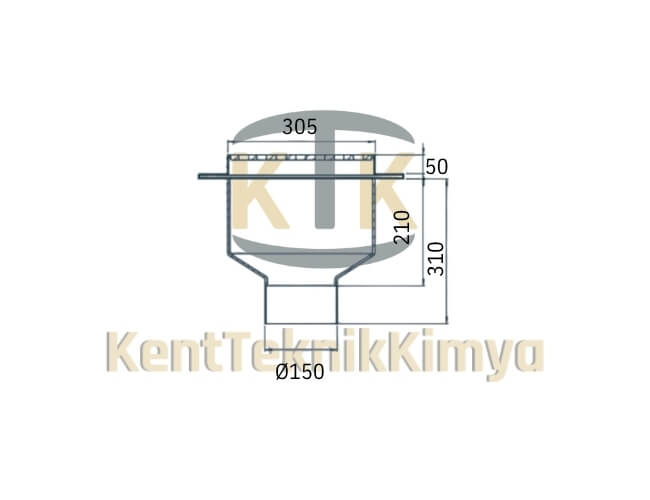 Kompozit Süzgeç 360x425 mm - Kent Teknik Kimya