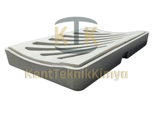 Kompozit Yağmur Suyu Izgara Takımı Oluklu 400x600 mma - Kent Teknik Kimya