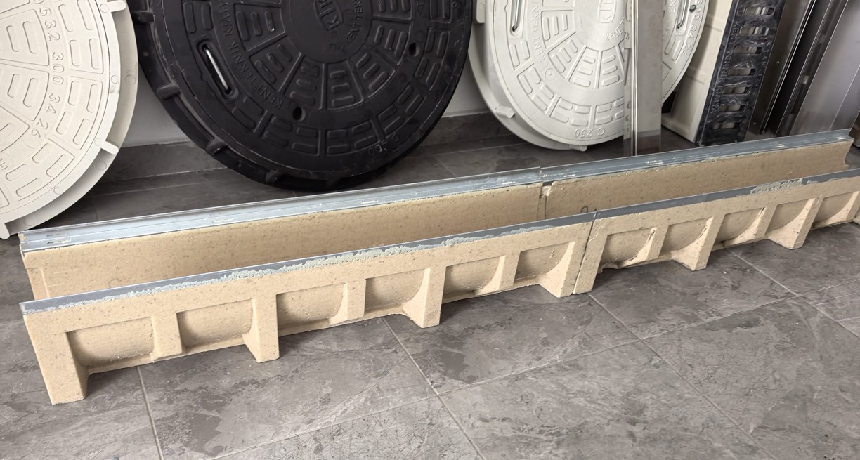 Polimer Drenaj Kanalı 100x1000x80 mm A15/B125 | KTK-1080-PK - Kent Kompozit Polimer Kanal