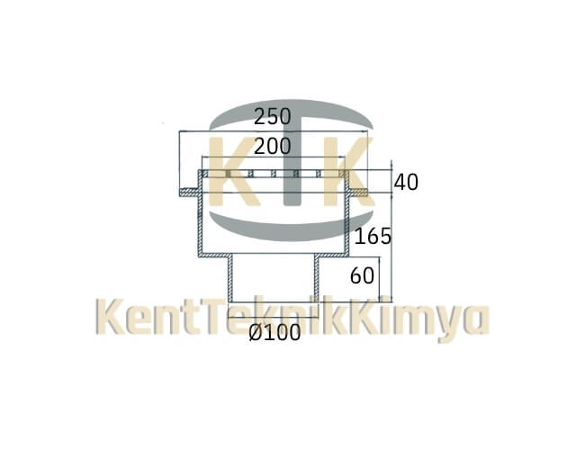 Kompozit Süzgeç 205x250 mm - Kent Teknik Kimya