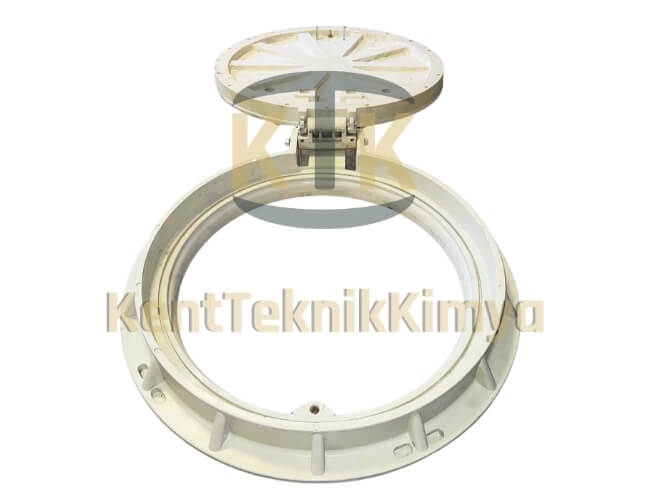 Kompozit Rögar Kapağı Takımı ø 600 mm Menteşeli - Kent Teknik Kimya