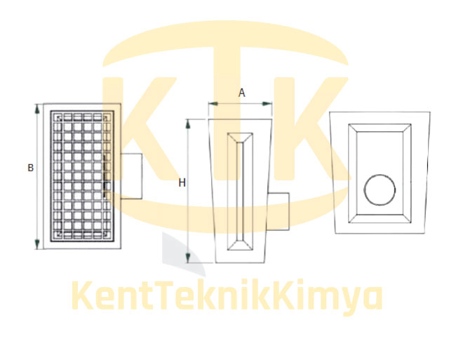 AK-DDK-2062-D400 Döküm Drenaj Kanalı 200x500x625 (D400) - Kent Teknik Kimya
