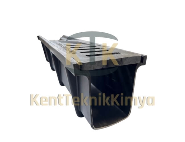 Kompozit Drenaj Kanalı 400x1000x200 mm A15/D400 Contalı | KKT-4020-DK - Kent Kompozit Kompozit Drenaj Kanalı